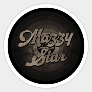 Mazzy First Name Retro Tape Pattern Vintage Styles Sticker